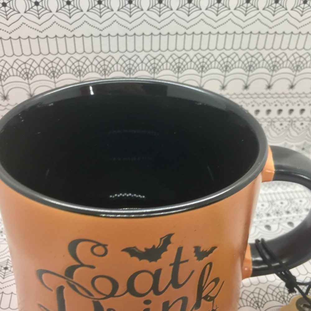 Halloween Eat Drink and be Scary Mug Burnt Orange - Picture 6 of 6